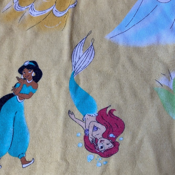 Disney Princess Yellow and Blue Kids Pajama Set - Picture 4 of 7